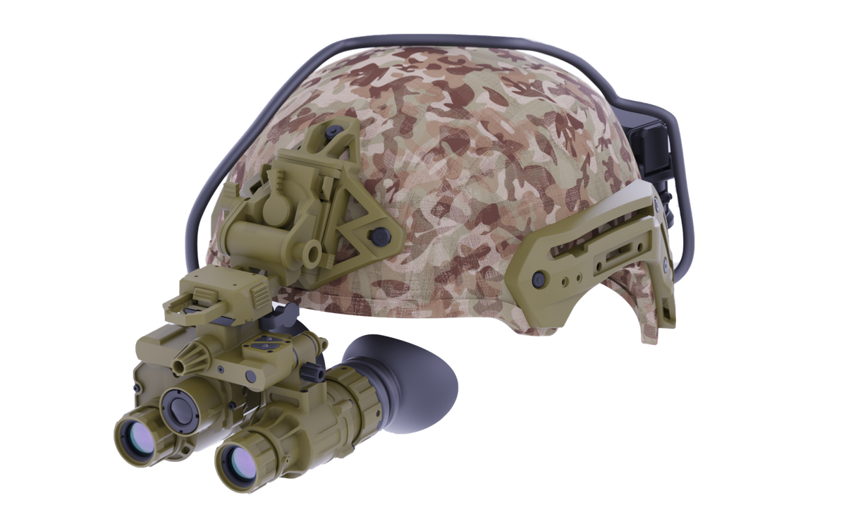 ADNV-GF31 Camouflaged Mounted Side View